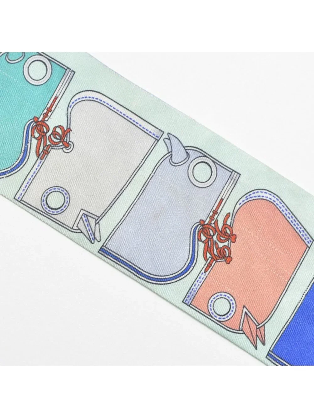 Hermes Twilly Camaille Green Multicolor Scarf